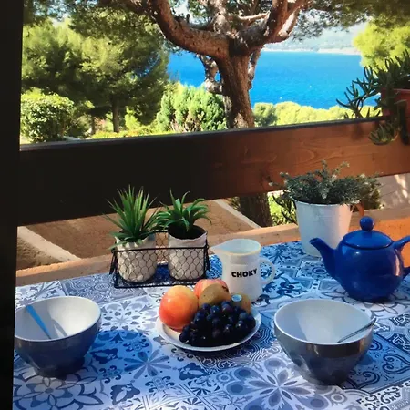 T2 Vue Avec Balcon, Climatise, Piscine Apartamento Saint-Cyr-sur-Mer
